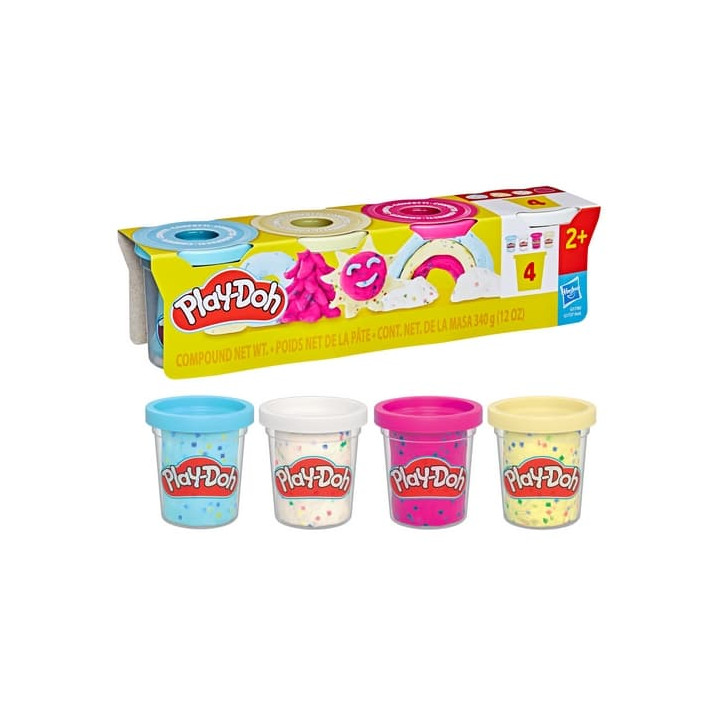 HASBRO - Play-Doh 4ks kelímků s konfetami