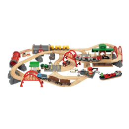 Brio 33052 Vláčkodráha Deluxe se zvuky a světly v plastovém boxu