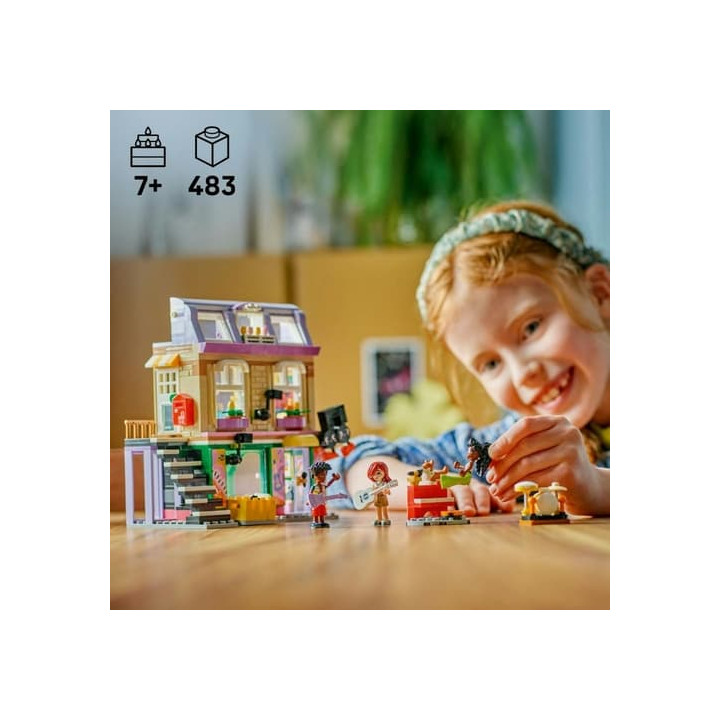LEGO® Friends 42653 Obchod s hudebninami a byt