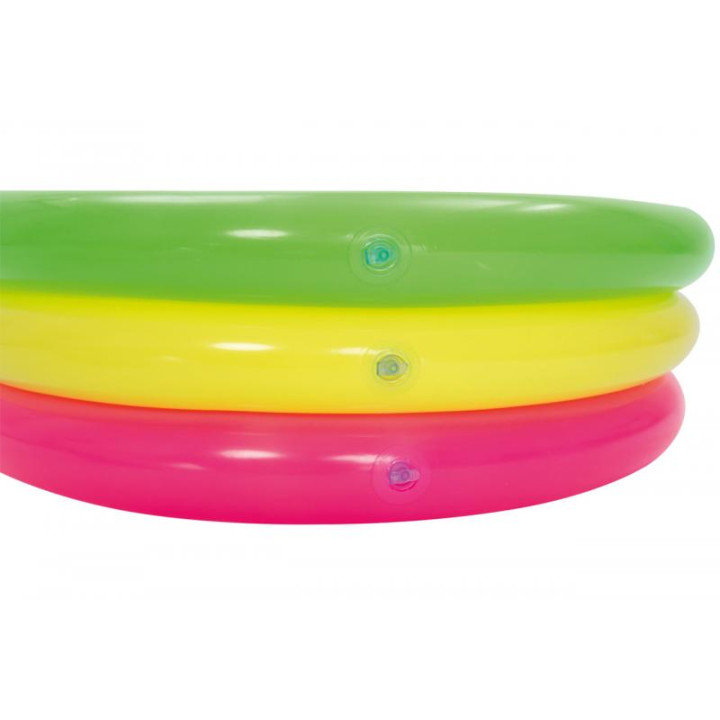 Nafukovací bazének růžovo-žluto-zelený, průměr 70cm, výška 24cm