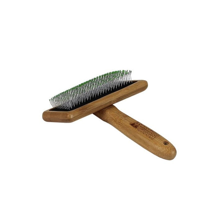 Bamboo Groom Velký jemný kartáč s nerezovými hroty, Finišák