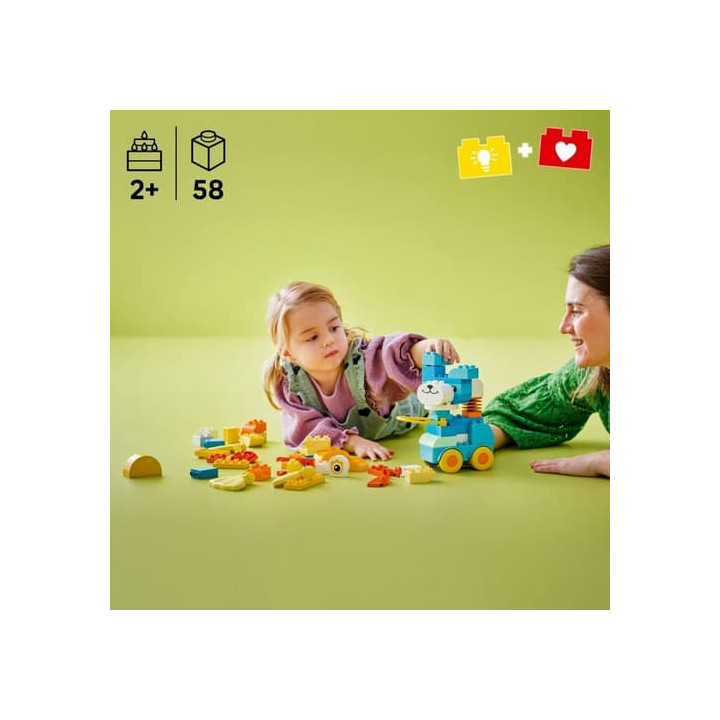 LEGO® DUPLO® 10448 Zvířátka na kolečkách 3 v 1