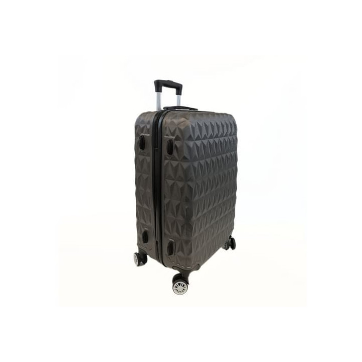 Bavy Cestovní kufr skořepinový 24" Diamond Dark grey