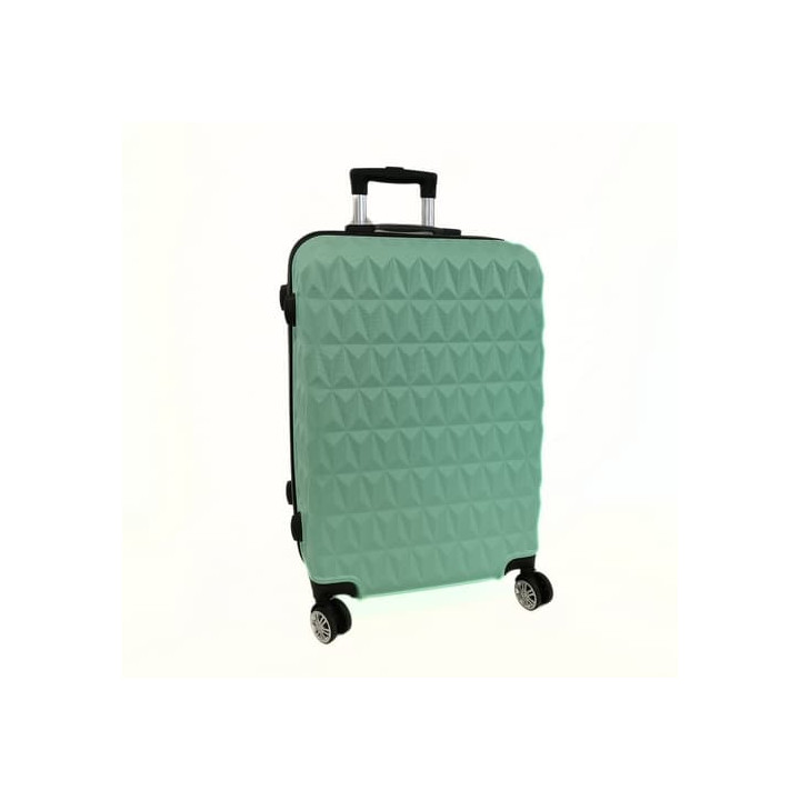 Bavy Cestovní kufr skořepinový 24" Diamond Light green