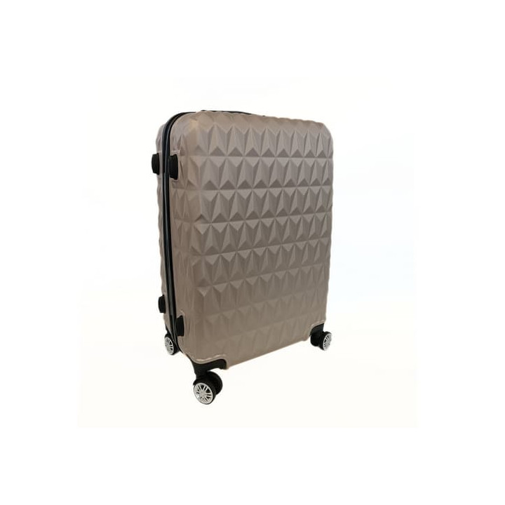 Bavy Cestovní kufr skořepinový 24" Diamond Gold beige
