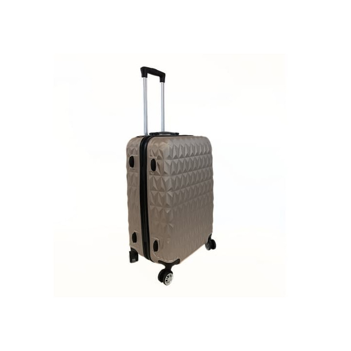 Bavy Cestovní kufr skořepinový 24" Diamond Gold beige