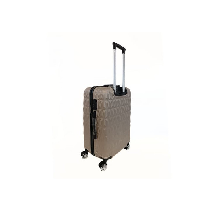 Bavy Cestovní kufr skořepinový 24" Diamond Gold beige