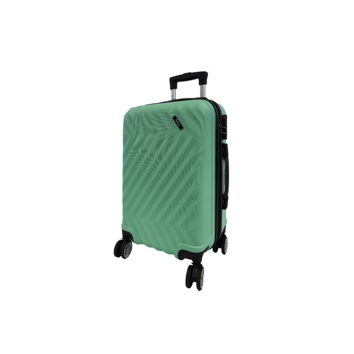 Bavy Cestovní kufr skořepinový 20" Waves Light green
