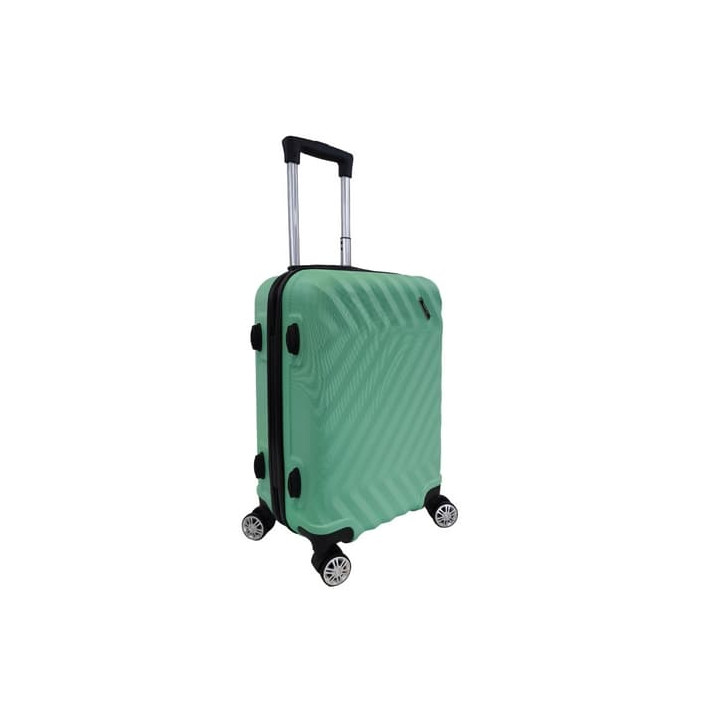 Bavy Cestovní kufr skořepinový 20" Waves Light green