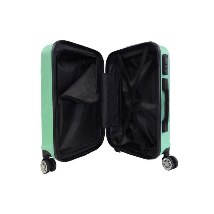 Bavy Cestovní kufr skořepinový 20" Waves Light green