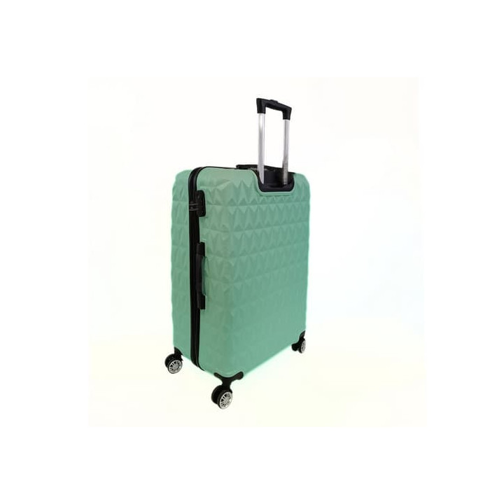 Bavy Cestovní kufr skořepinový 28" Diamond Light green