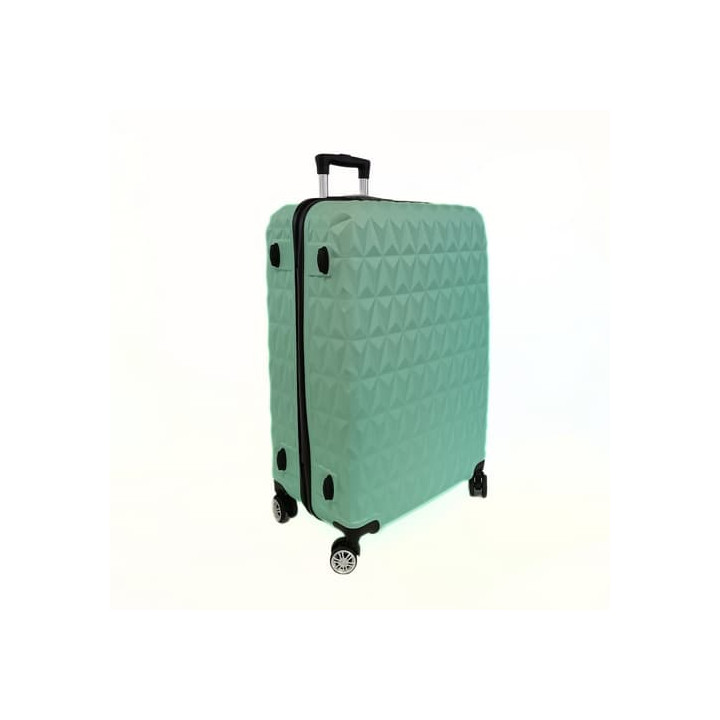 Bavy Cestovní kufr skořepinový 28" Diamond Light green