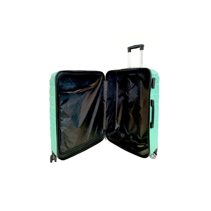 Bavy Cestovní kufr skořepinový 28" Diamond Light green