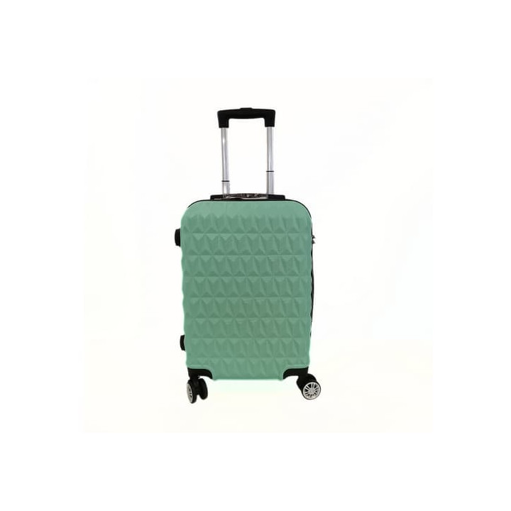 Bavy Cestovní kufr skořepinový 20" Diamond Light green