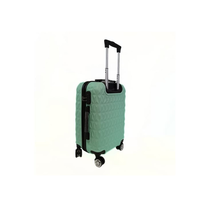Bavy Cestovní kufr skořepinový 20" Diamond Light green