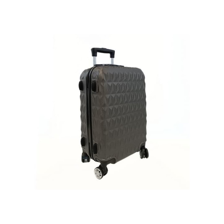 Bavy Cestovní kufr skořepinový 20" Diamond Dark grey