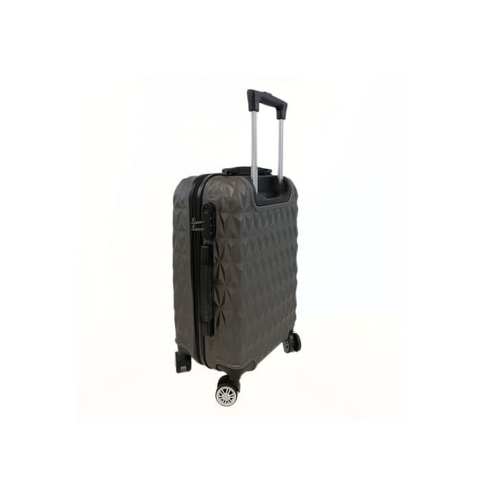 Bavy Cestovní kufr skořepinový 20" Diamond Dark grey