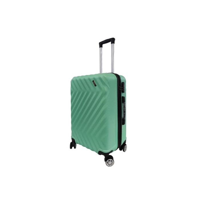 Bavy Cestovní kufr skořepinový 24" Waves Light green