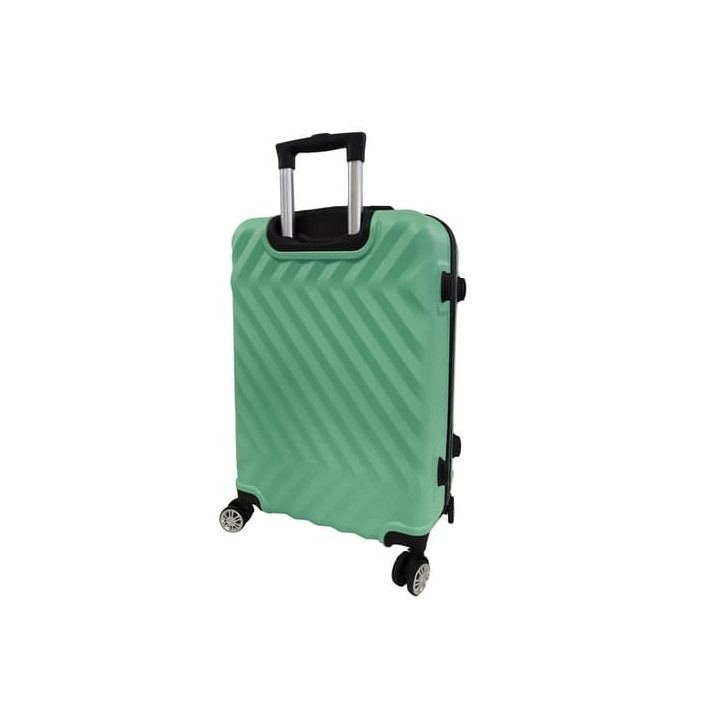 Bavy Cestovní kufr skořepinový 24" Waves Light green