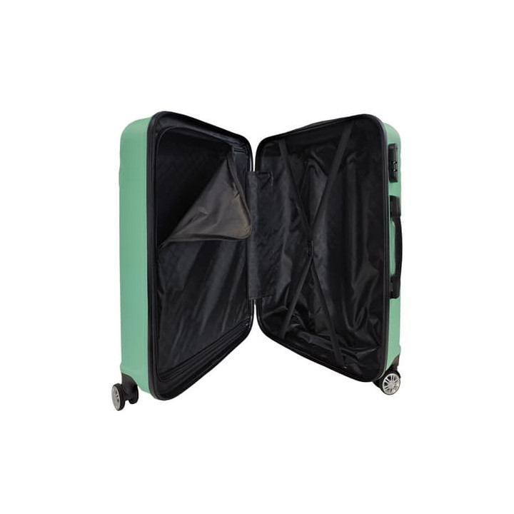 Bavy Cestovní kufr skořepinový 24" Waves Light green