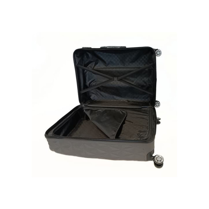 Bavy Cestovní kufr skořepinový 28" Diamond Dark grey