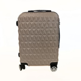 Bavy Cestovní kufr skořepinový 20" Diamond Gold beige