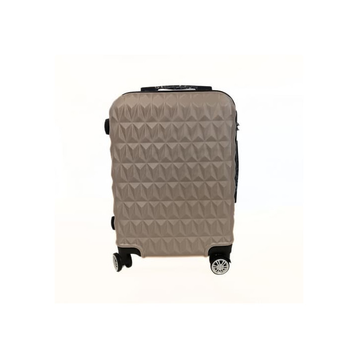 Bavy Cestovní kufr skořepinový 20" Diamond Gold beige
