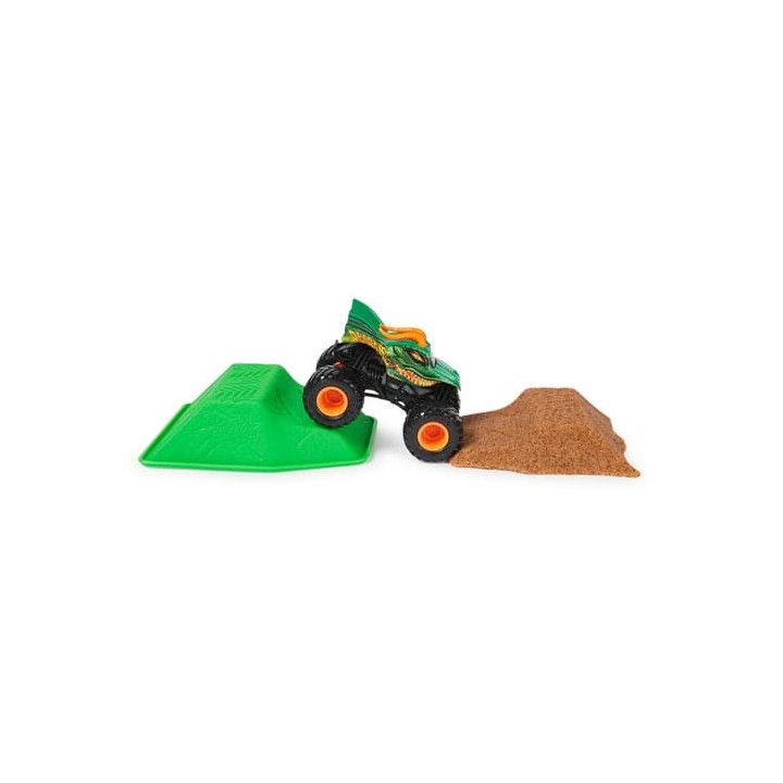 MONSTER JAM - sběratelský kovový model Monster Truck, Dragon set s doplňky, 1:64