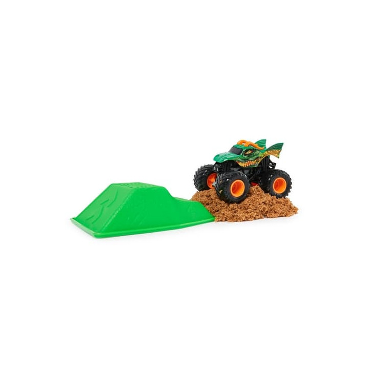 MONSTER JAM - sběratelský kovový model Monster Truck, Dragon set s doplňky, 1:64