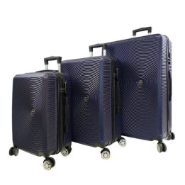 Bavy Cestovní kufr skořepinový Circle Navy - set 3 ks