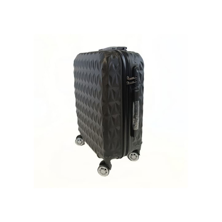 Bavy Cestovní kufr skořepinový Diamond Black - set 3 ks