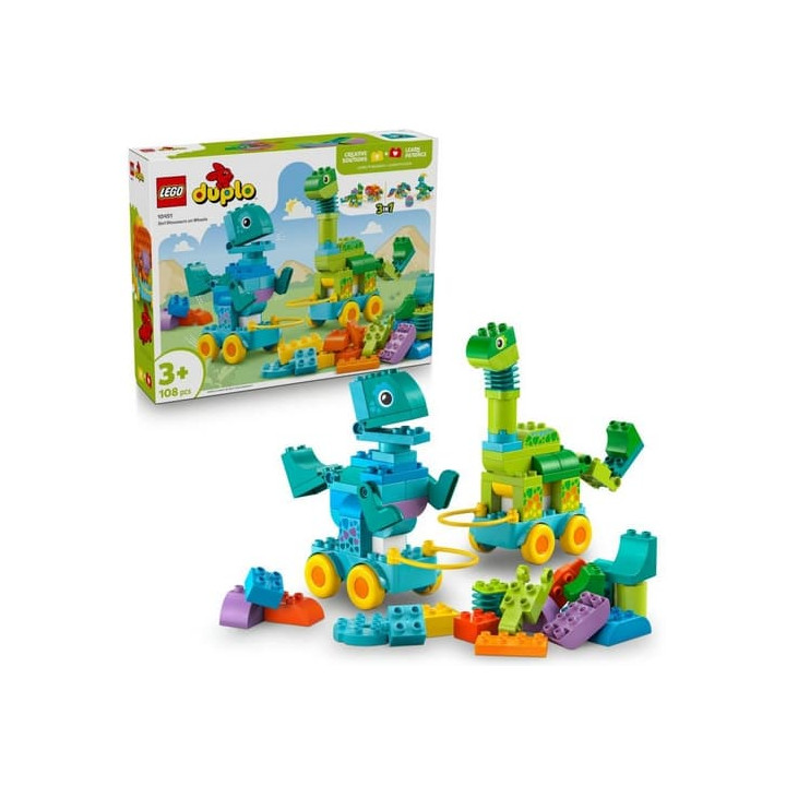 LEGO® DUPLO® 10451 3 v 1: Dinosauři na kolečkách