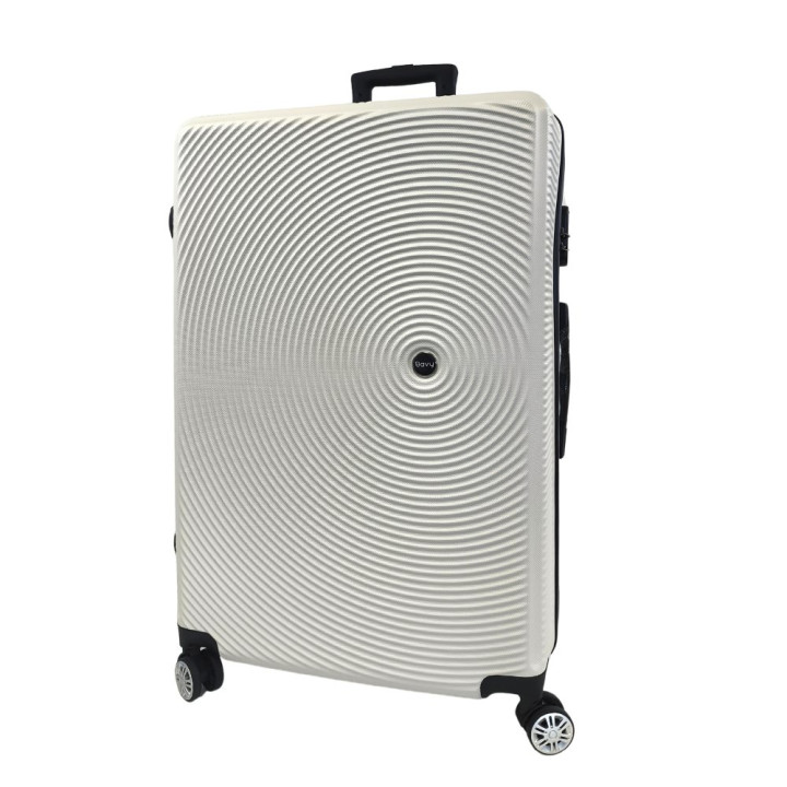 Bavy Cestovní kufr skořepinový 28" Circle White