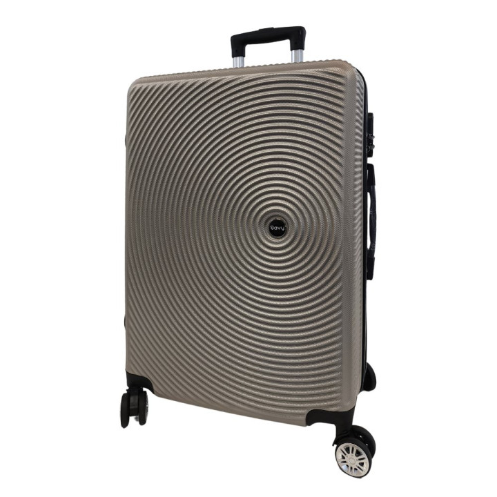 Bavy Cestovní kufr skořepinový 24" Circle Gold beige