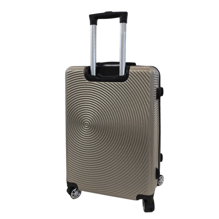 Bavy Cestovní kufr skořepinový 24" Circle Gold beige