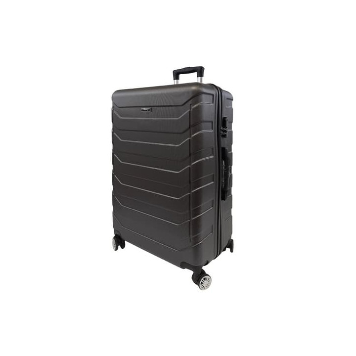 Bavy Cestovní kufr skořepinový 28" Ribs Dark grey