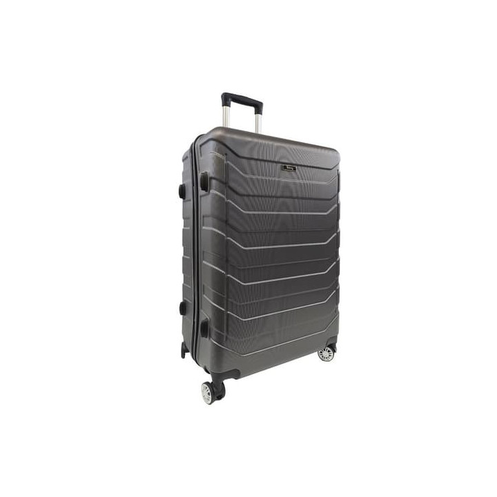 Bavy Cestovní kufr skořepinový 28" Ribs Dark grey