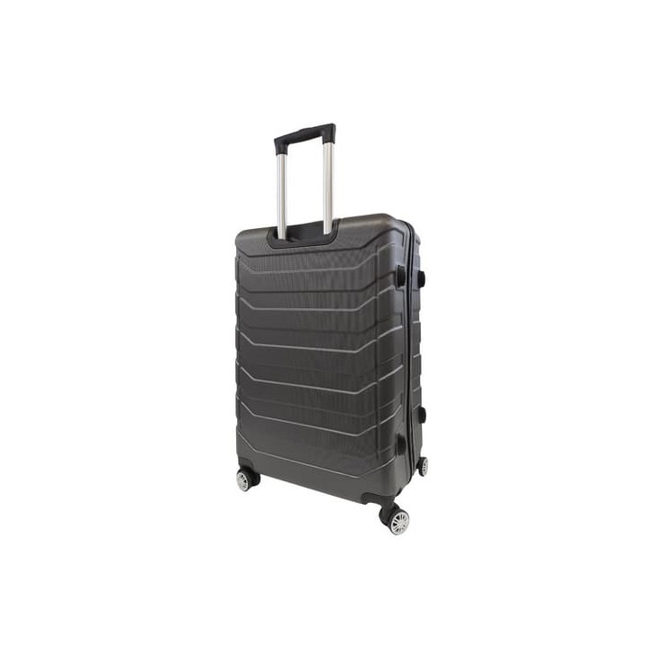 Bavy Cestovní kufr skořepinový 28" Ribs Dark grey