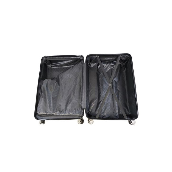 Bavy Cestovní kufr skořepinový 28" Ribs Dark grey