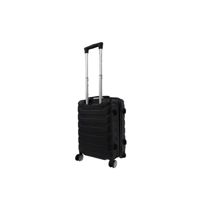 Bavy Cestovní kufr skořepinový 20" Ribs Black