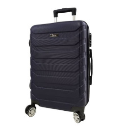 Bavy Cestovní kufr skořepinový 20" Ribs Navy