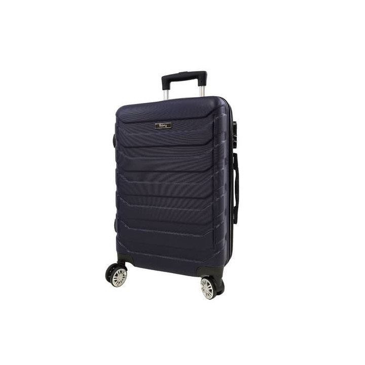 Bavy Cestovní kufr skořepinový 20" Ribs Navy