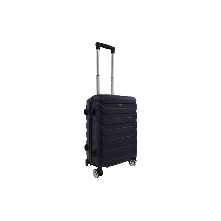Bavy Cestovní kufr skořepinový 20" Ribs Navy