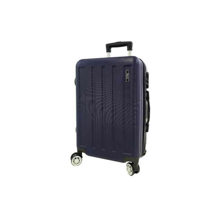 Bavy Cestovní kufr skořepinový 20" Stripes Navy