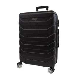 Bavy Cestovní kufr skořepinový 24" Ribs Black