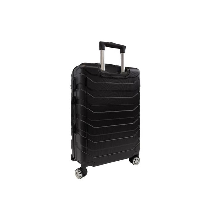 Bavy Cestovní kufr skořepinový 24" Ribs Black