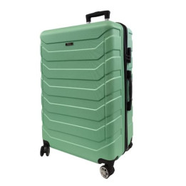 Bavy Cestovní kufr skořepinový 28" Ribs Light green