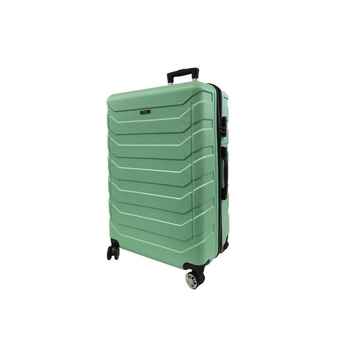 Bavy Cestovní kufr skořepinový 28" Ribs Light green