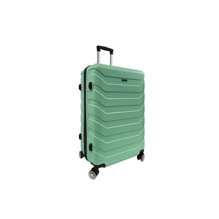 Bavy Cestovní kufr skořepinový 28" Ribs Light green