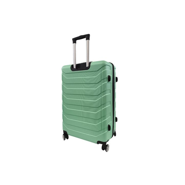 Bavy Cestovní kufr skořepinový 28" Ribs Light green